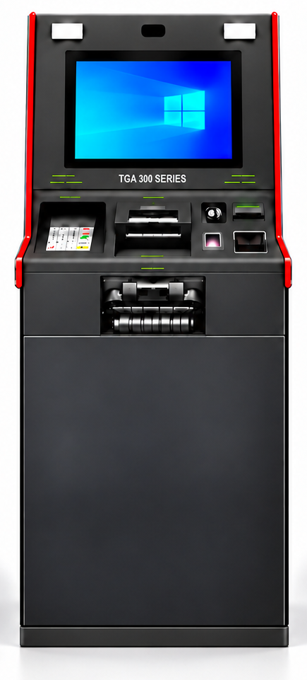 TGA 300R front view with expanded safe and concealed floor anchoring